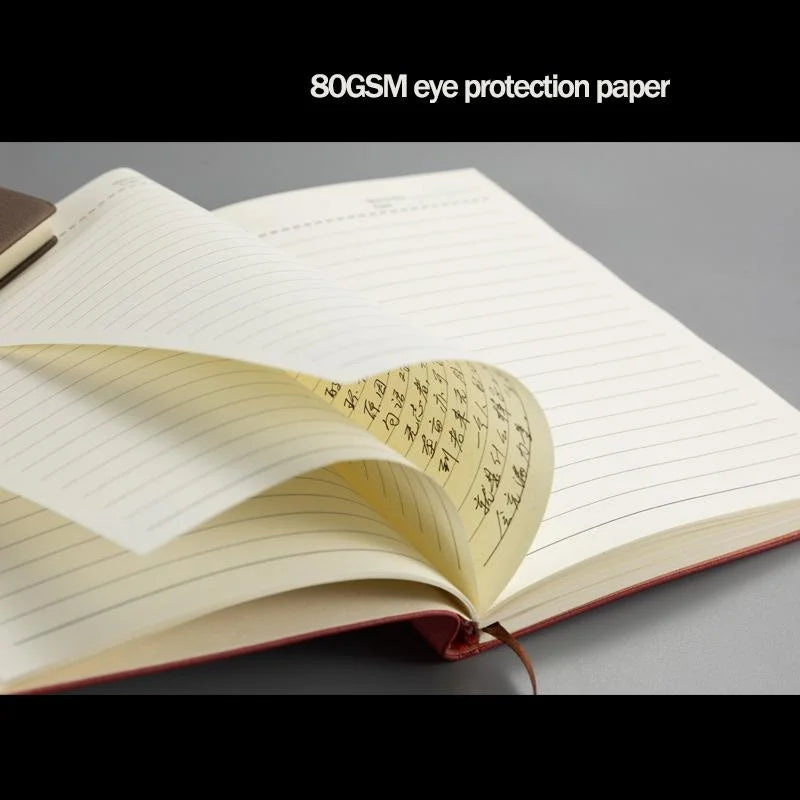 Notebook with smooth pages and classic design