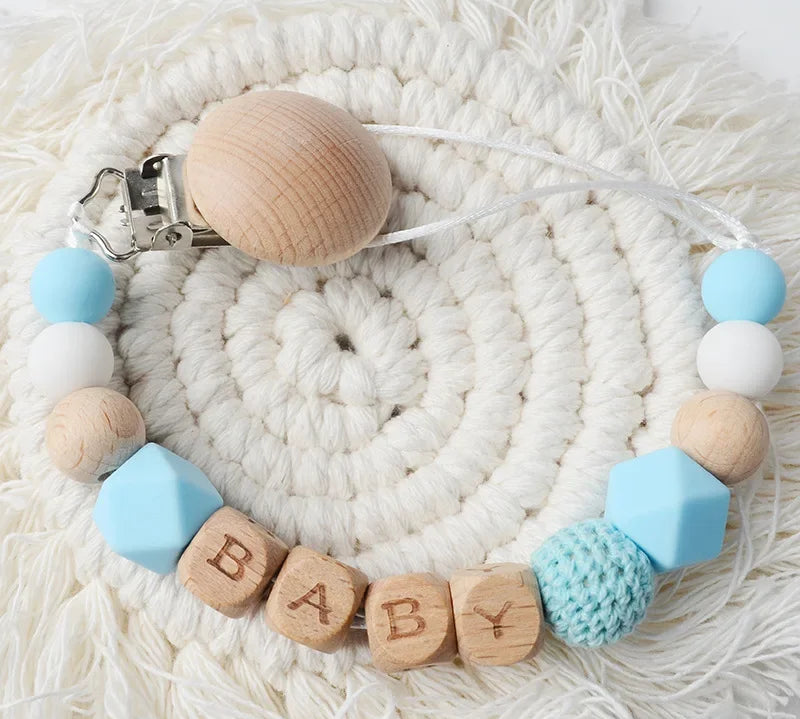 Personalized Silicone Baby Pacifier Clip