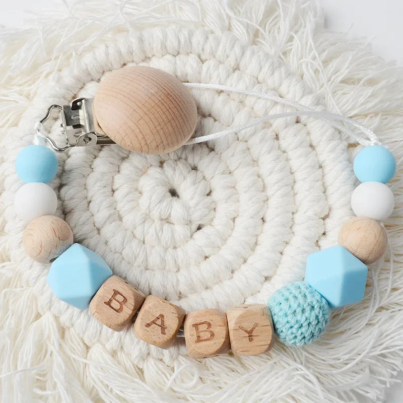 Personalized Silicone Baby Pacifier Clip