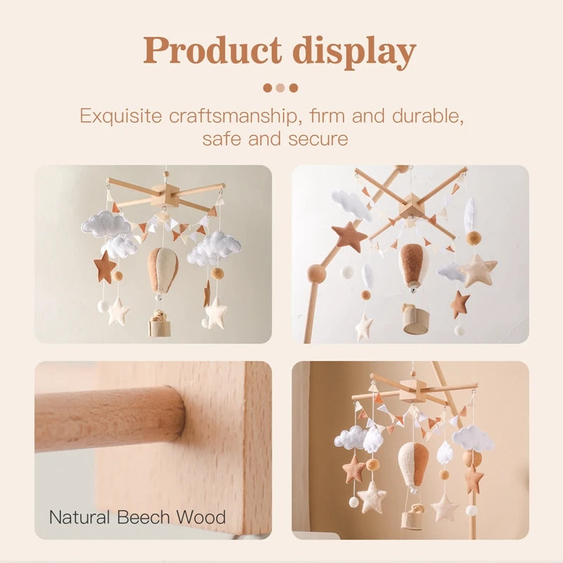 Wooden Crib Mobile Toy