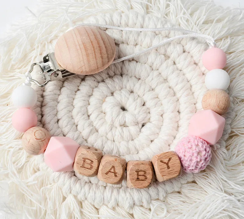 Personalized Silicone Baby Pacifier Clip