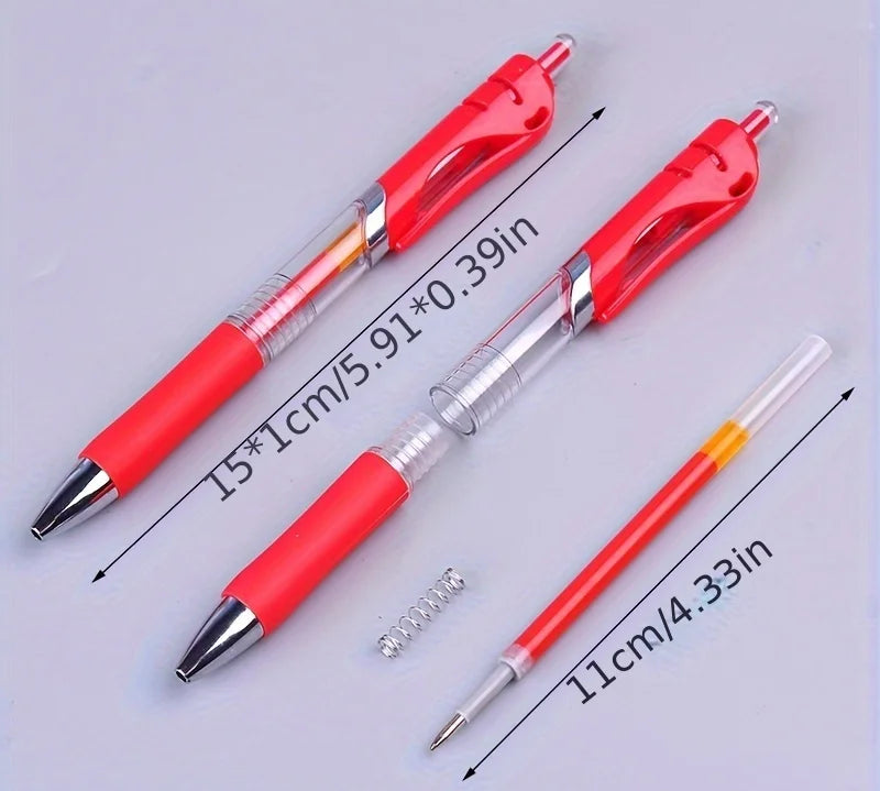 Colorful quick-dry gel ink pens for journaling