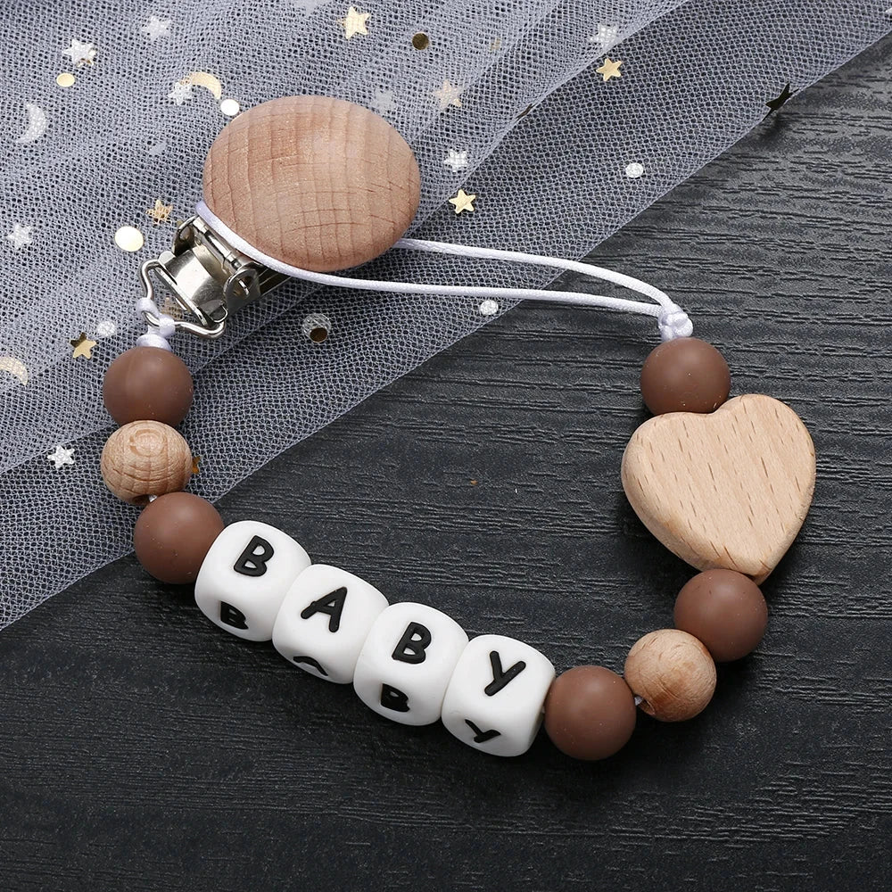 Unique personalized pacifier clip for babies