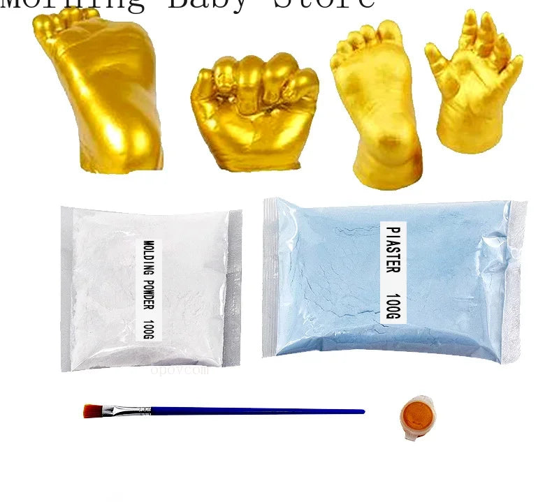 Easy-to-use baby hand and foot print mold for parents