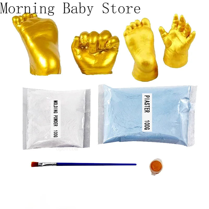 Easy-to-use baby hand and foot print mold for parents
