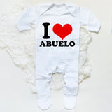 I Love Papa Mama Baby Romper