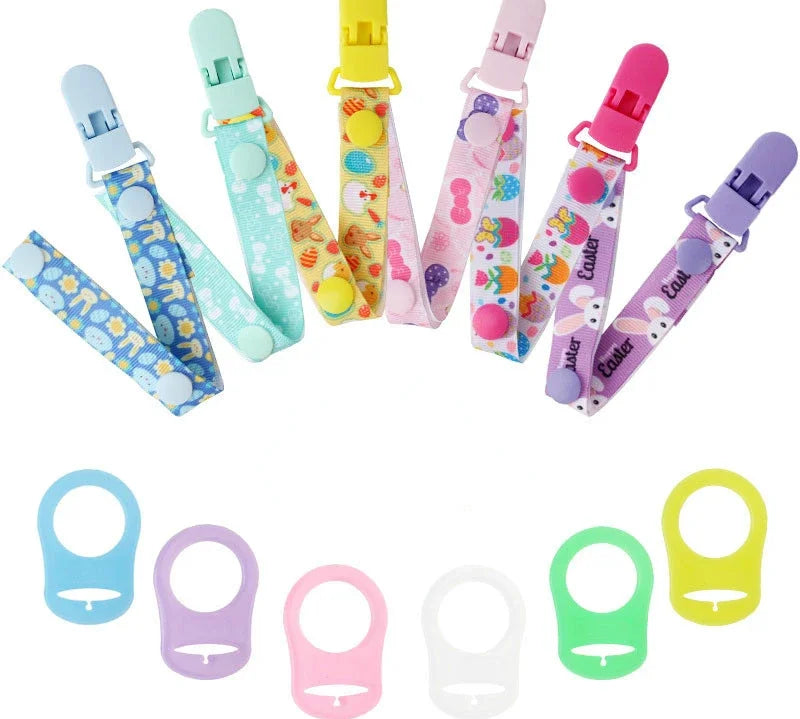 Secure pacifier clips for babies and toddlers