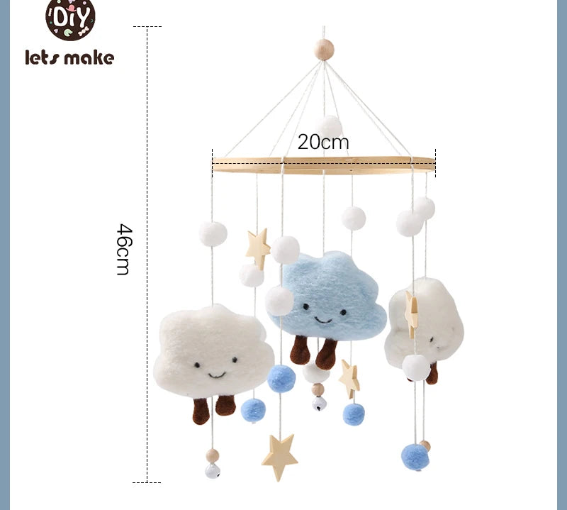 Wooden Baby Rattle Mobile