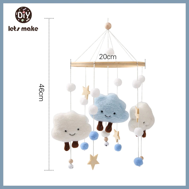 Wooden Baby Rattle Mobile