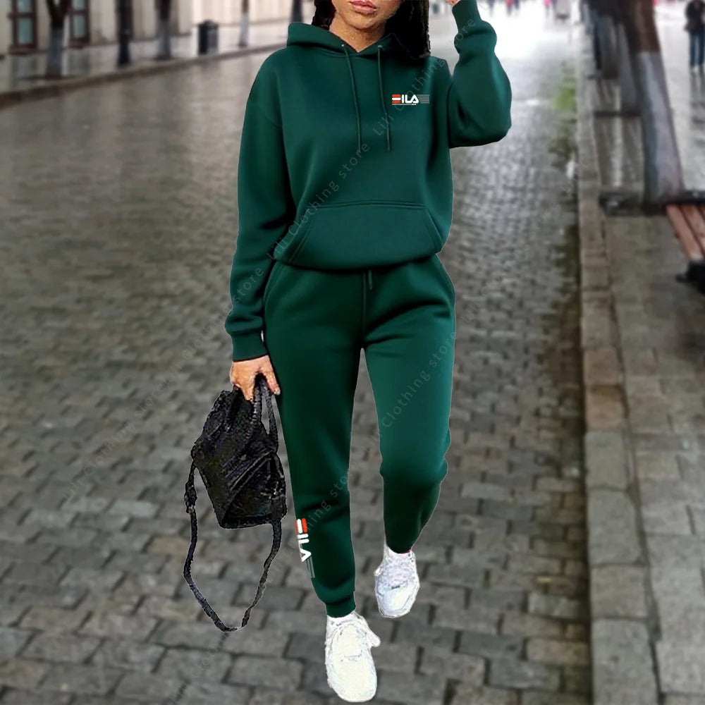 Women's Tracksuit Hoodies |2PCS Suit Winter Sports  Outfits