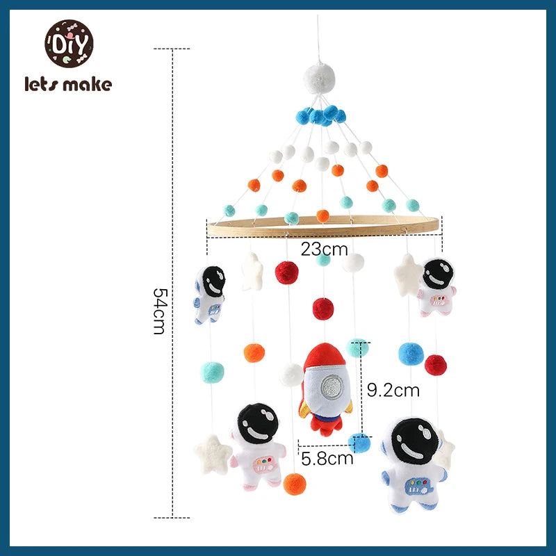 Wooden Baby Rattle Mobile