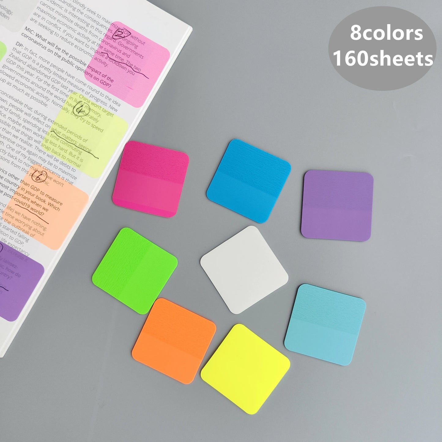 160 Sheets Transparent Sticky Notes