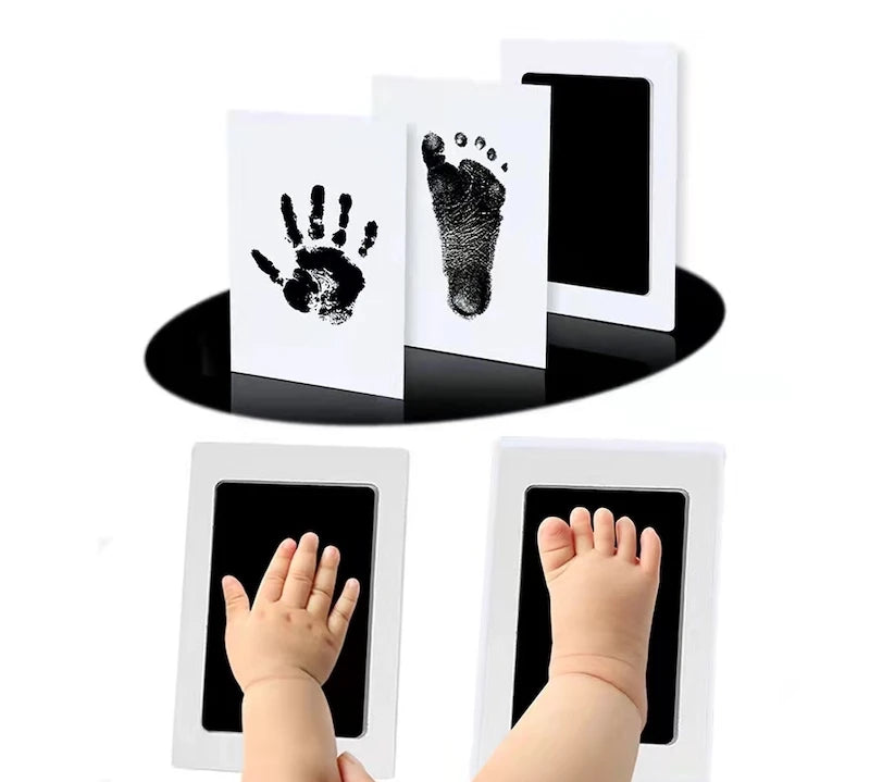 DIY baby handprint ink pad kit for capturing first prints