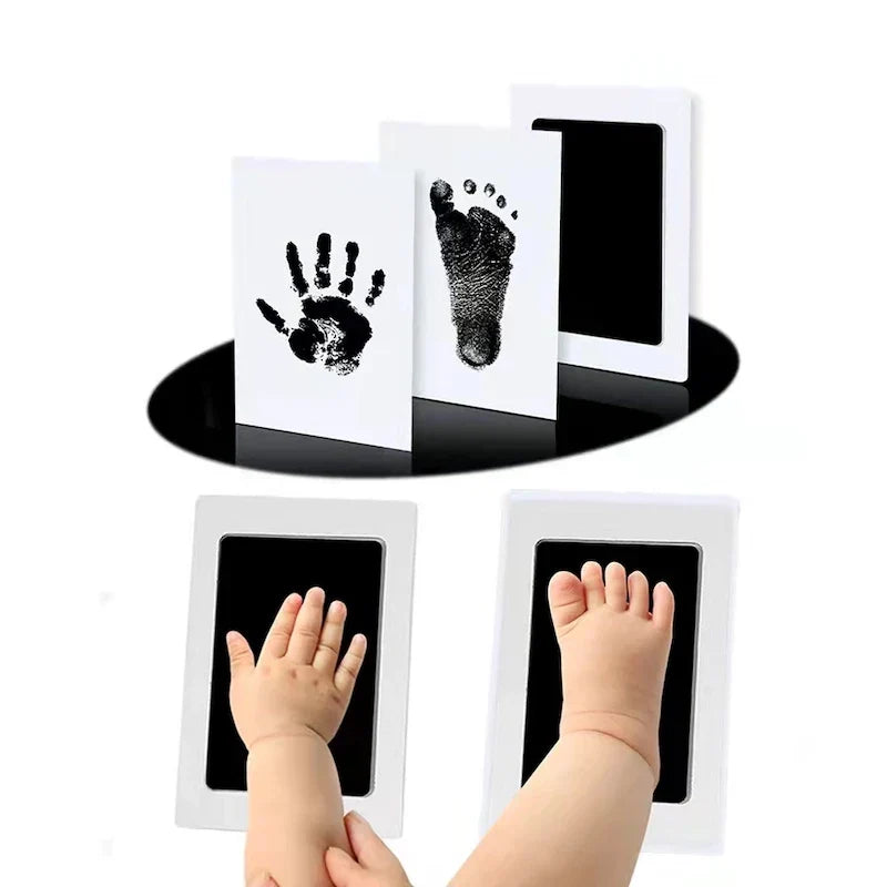 DIY baby handprint ink pad kit for capturing first prints