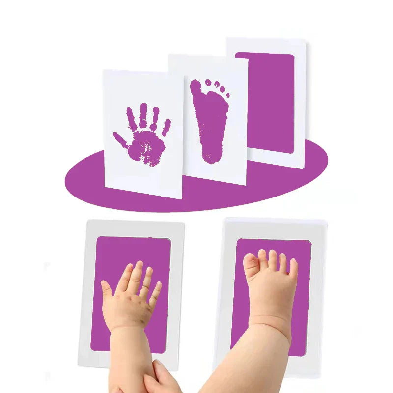 baby shower gift handprint kit with frame