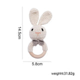 Crochet Animal Baby Rattle Toy