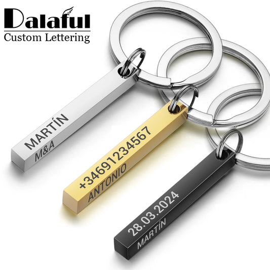 Personalized 3D Bar Keychain