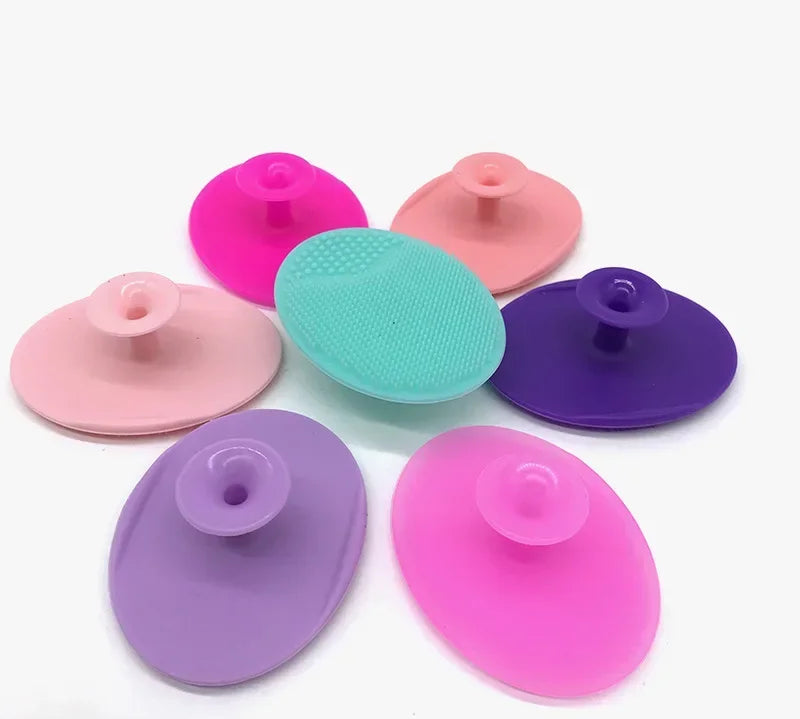 Soft silicone facial brush for daily skin exfoliation