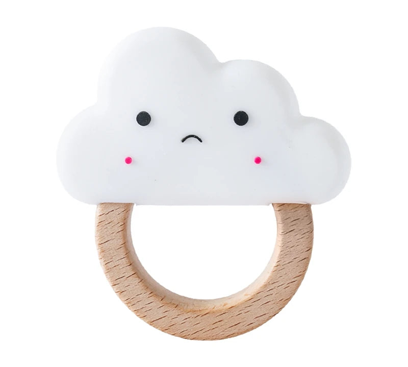 Crochet Bear Rattle Teether Toy