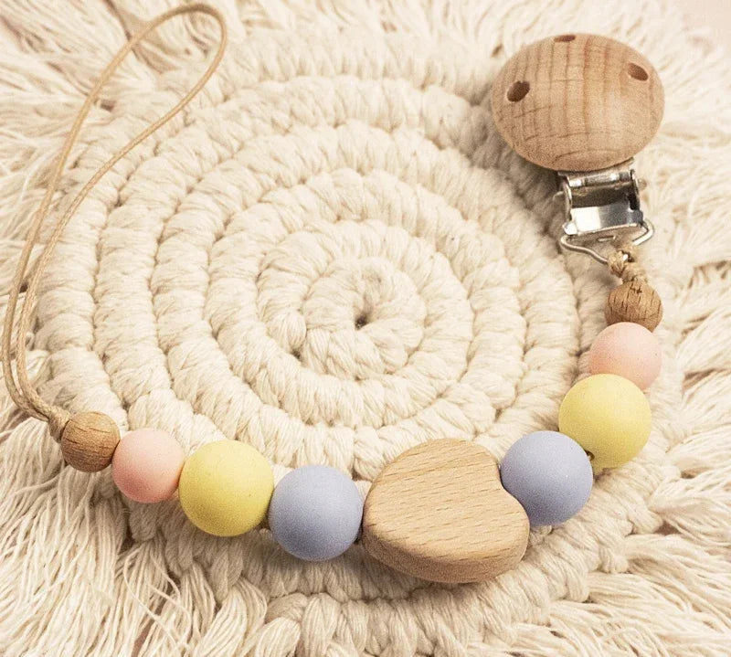 Custom Name Wooden Pacifier Chain