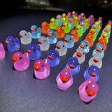 Mini glow in the dark ducks for party or decoration use