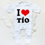 I Love Papa Mama Baby Romper