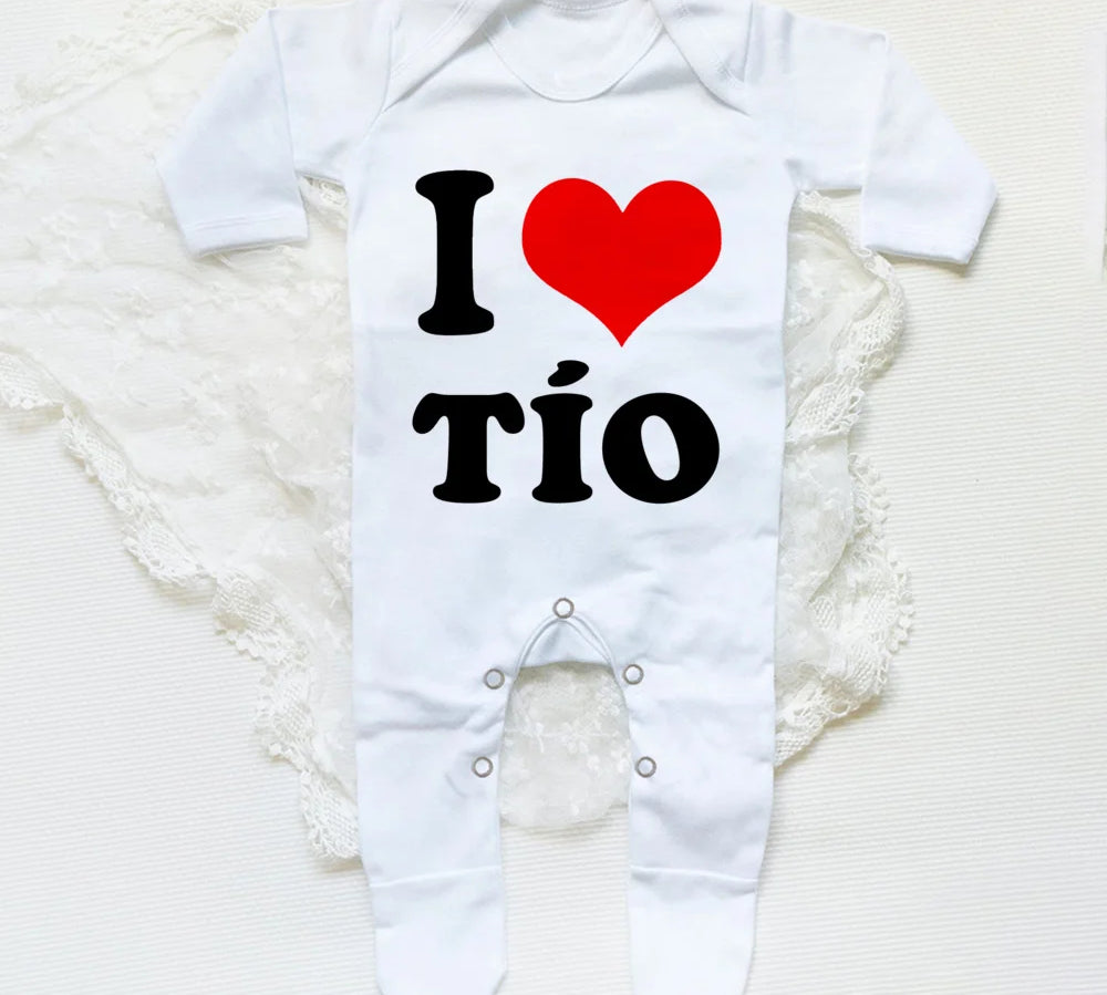 I Love Papa Mama Baby Romper