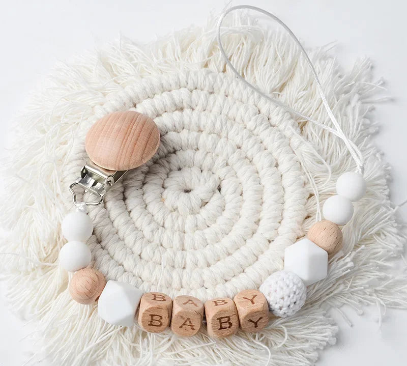 Personalized Silicone Baby Pacifier Clip