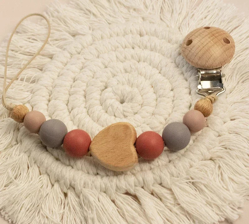 Custom Name Wooden Pacifier Chain