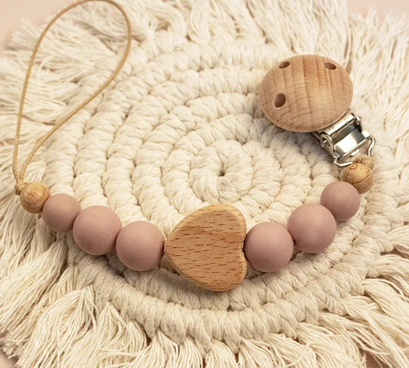Custom Name Wooden Pacifier Clip