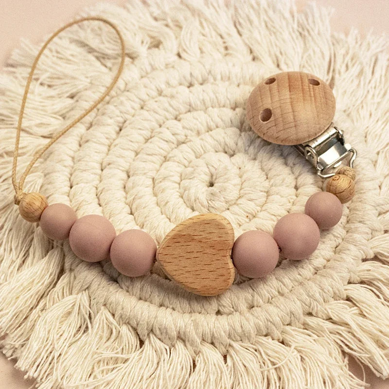 Custom Name Wooden Pacifier Chain