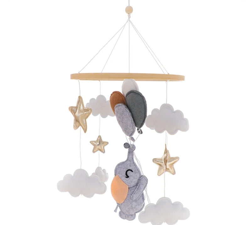 Wooden Baby Rattle Mobile