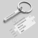 Personalized 3D Bar Keychain