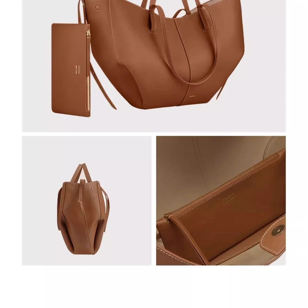 Litchi patterned fashionable versatile wing bag