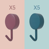 10PCS Self-Adhesive Wall Hooks