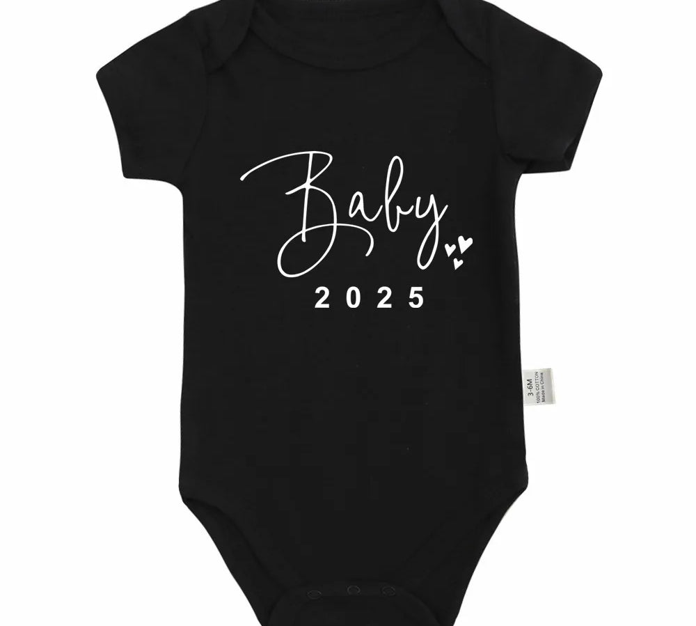 Baby 2025 Pregnancy Announcement Bodysuit