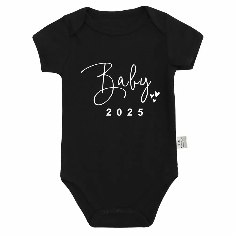 Baby 2025 Pregnancy Announcement Bodysuit