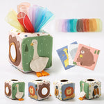 Montessori baby magic tissue box for sensory play