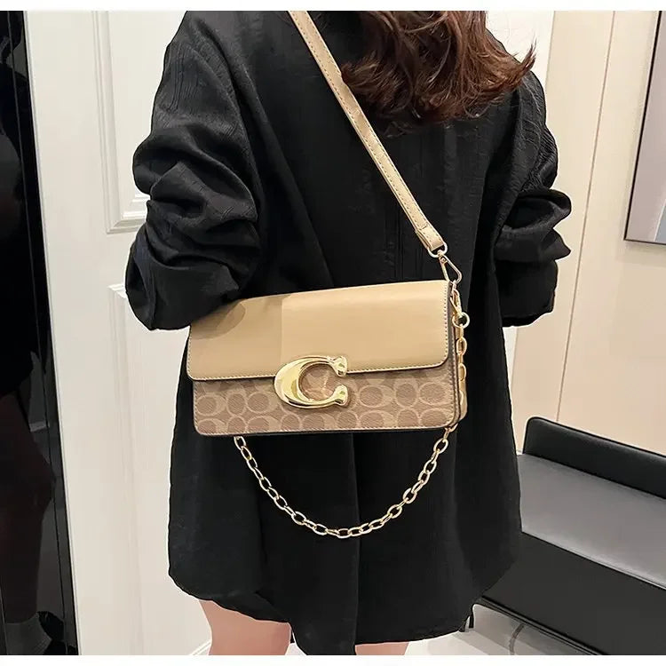 2025 New! High - End Women's C - Style Small Square Bag with Organizer