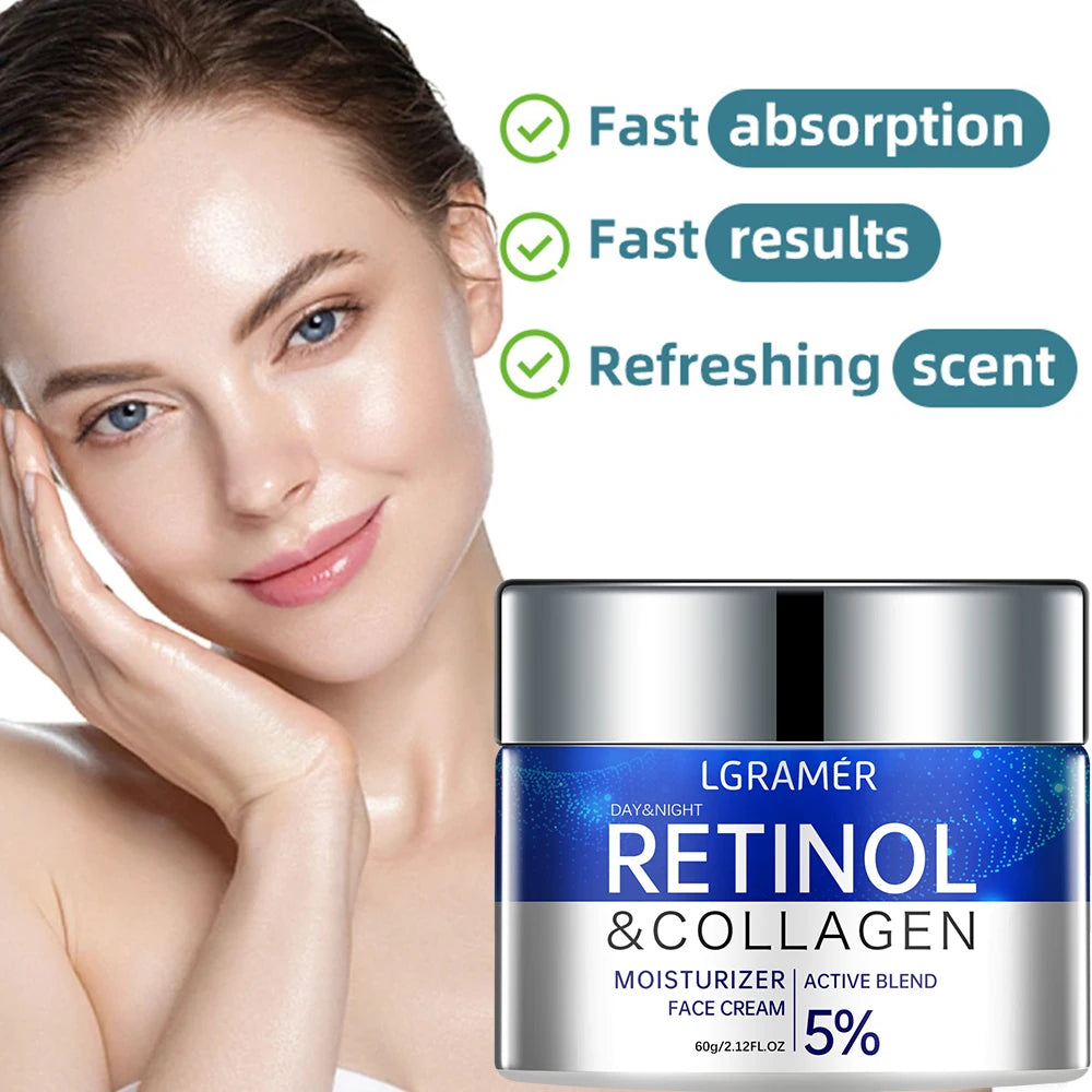 Moisturizer with retinol for reducing fine lines and wrinkles