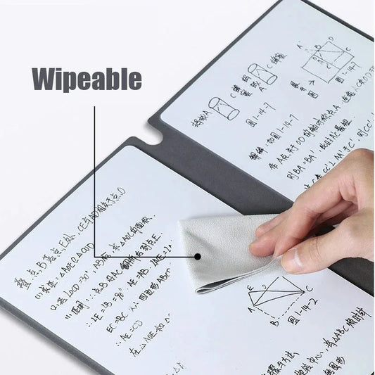 Eco friendly erasable notebook for study and planning