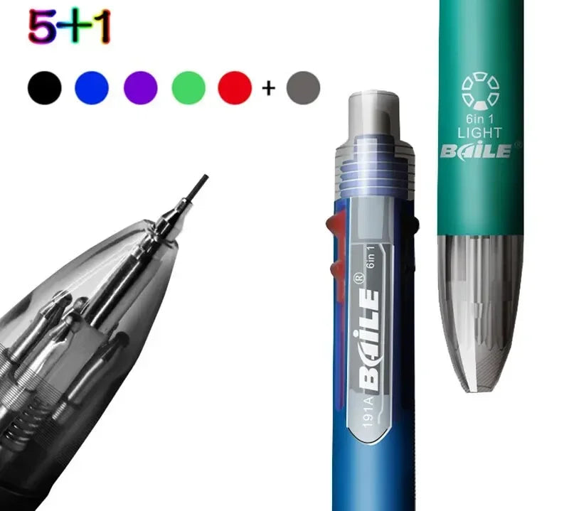 Colorful ballpoint pen for school and office use