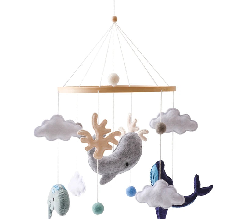 Wooden Baby Rattle Mobile