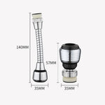 Compact rotating faucet extender to enhance sink functionality