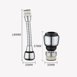 Compact rotating faucet extender to enhance sink functionality