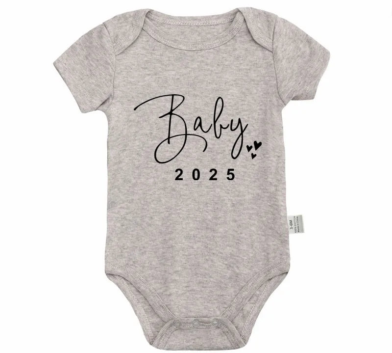 Baby 2025 Pregnancy Announcement Bodysuit