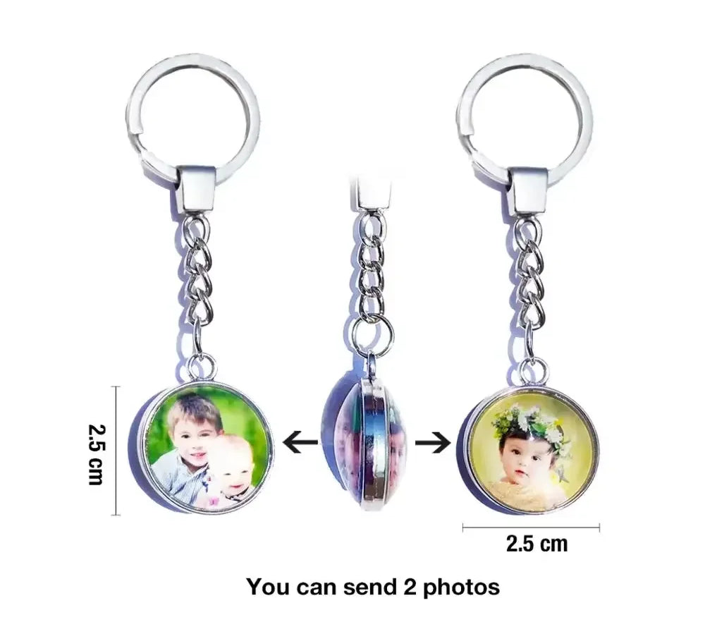 Custom Double-Sided Photo Keychain