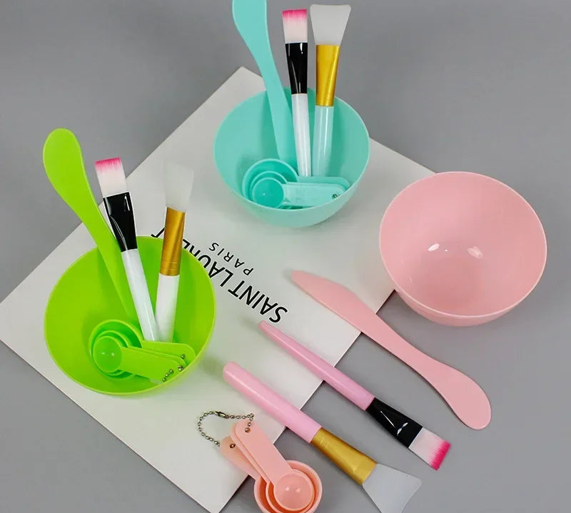 Soft bristle face brush with nourishing face mask