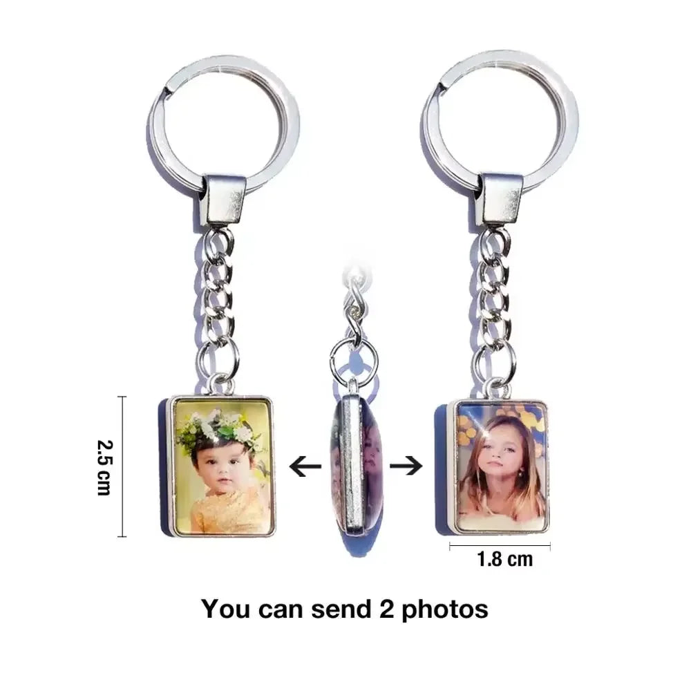 Custom Double-Sided Photo Keychain
