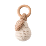 Crochet Bear Rattle Teether Toy